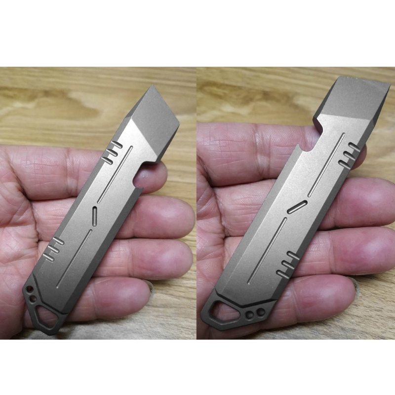 Titanium Pry Bar - Titanium Pry Bar EDC Tool Multi-Functional