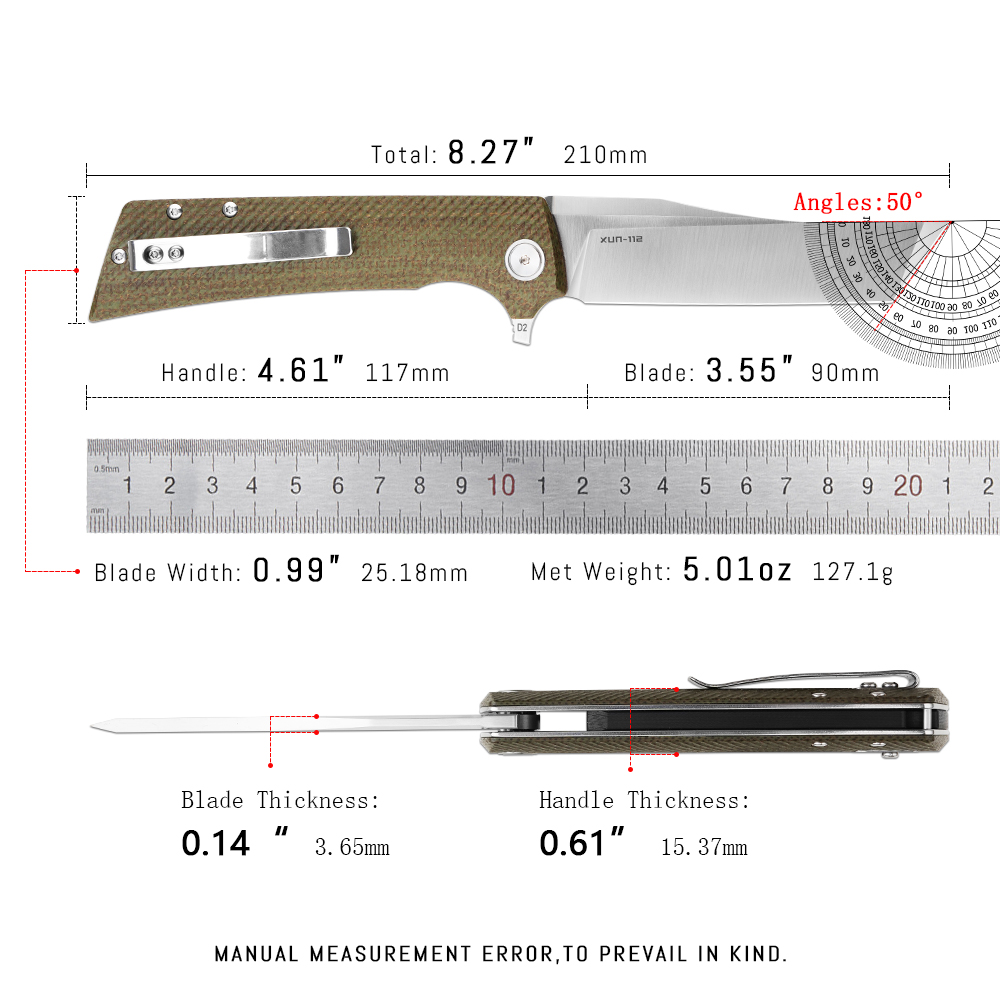Shooziz XUN112 EDC Folding Kni - Everyday Carry (Edc) Knife recensie en prijs