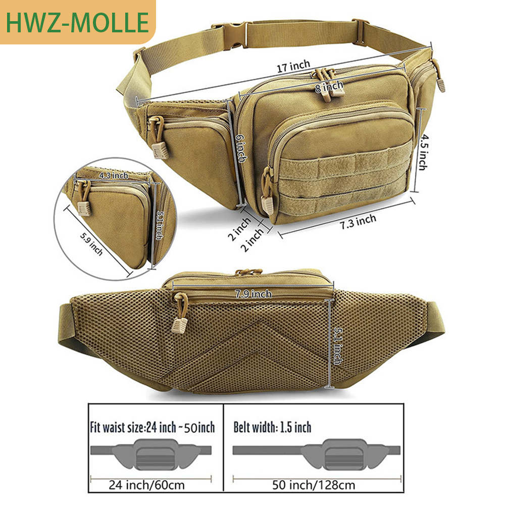 Tactical Molle Fanny Pack Wais - Edc Carry Fanny Pack recensie en prijs