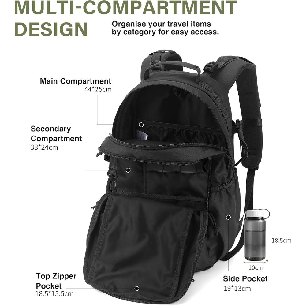 Military-Grade 20L Tactical Ba - Edc Carry Backpack recensie en prijs