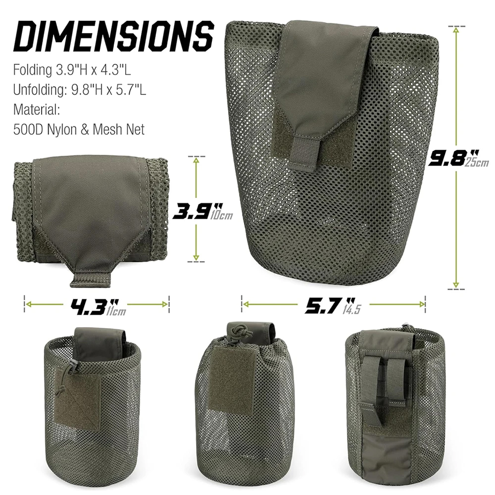 Foldable Molle Dump Drop Pouch - Edc Able Carry recensie en prijs