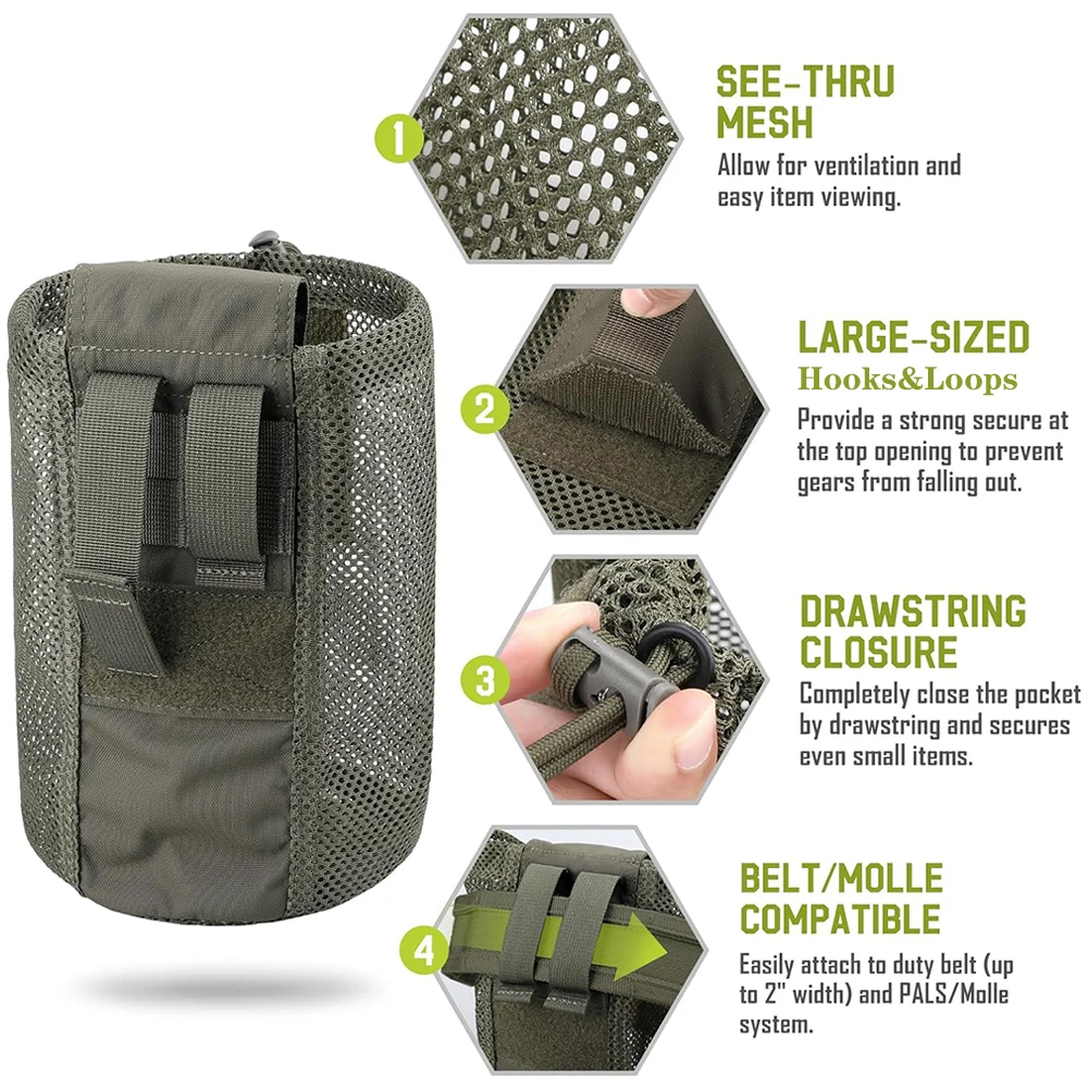 Foldable Molle Dump Drop Pouch - Edc Able Carry recensie en prijs