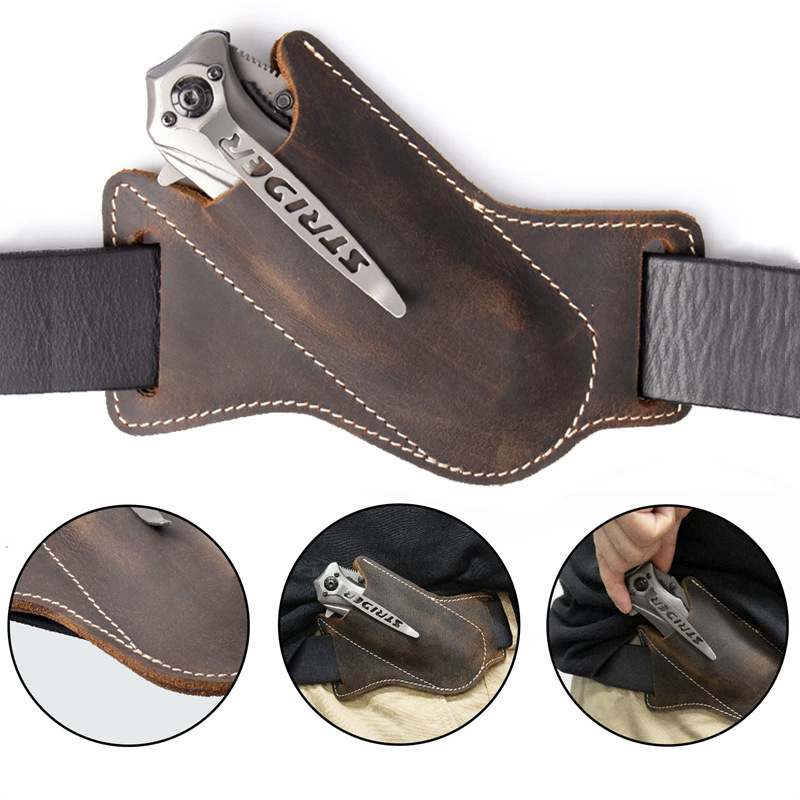 1PC Leather Knives Sheaths Fol - Edc Everyday Carry Knives recensie en prijs
