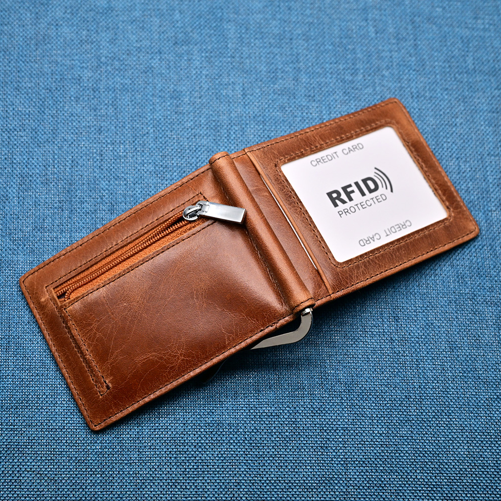 Genuine Leather Mens Wallet Mo - Money Clip Magnetic recensie en prijs