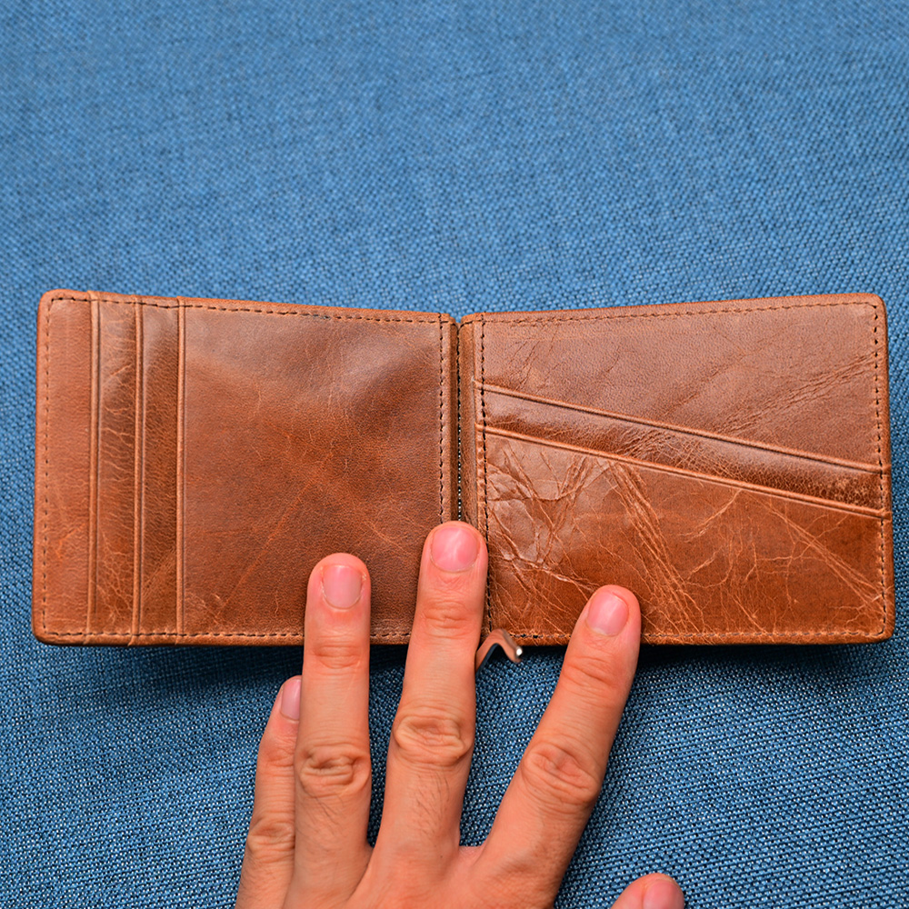 Genuine Leather Mens Wallet Mo - Money Clip Magnetic recensie en prijs