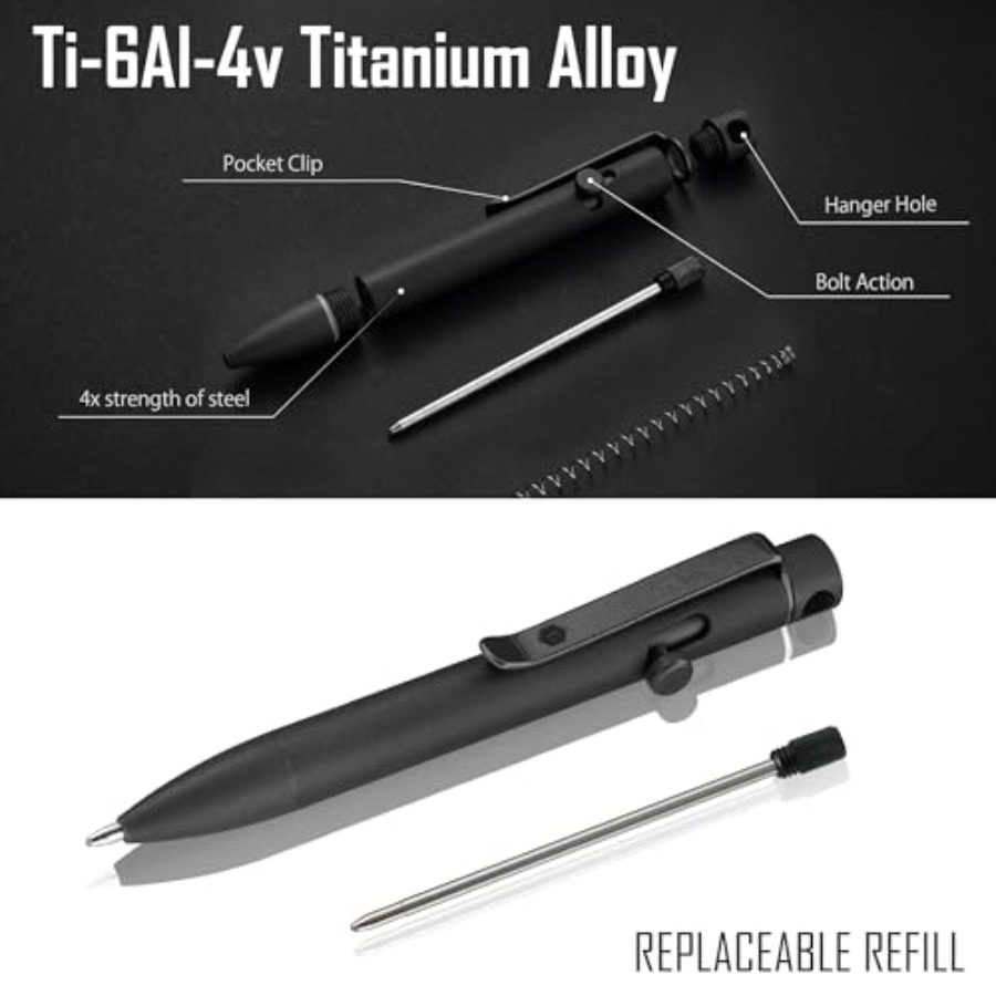 Bolt Action EDC Pen with Clip  - Edc Every Day Carry おもちゃ recensie en prijs