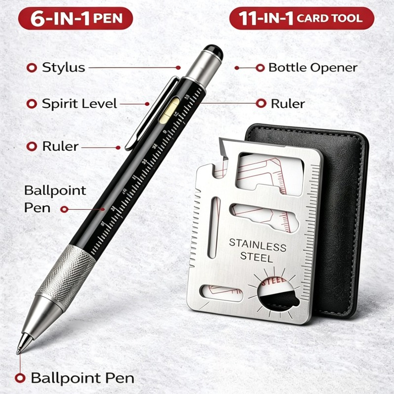 Men Gifts 6-in-1 Multitool Pen - Edc Every Day Carry おもちゃ recensie en prijs
