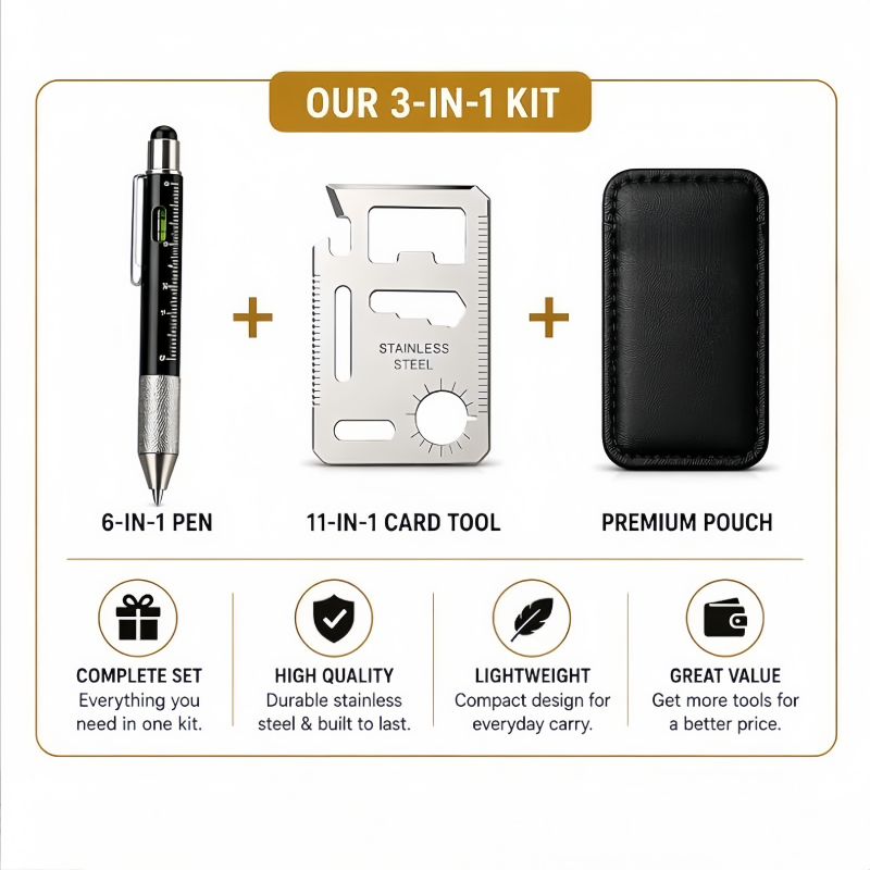 Men Gifts 6-in-1 Multitool Pen - Edc Every Day Carry おもちゃ recensie en prijs