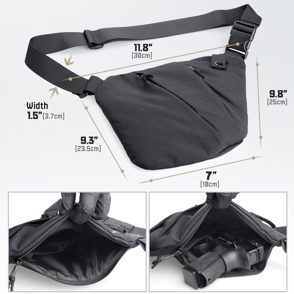 Tactical Concealed Gun Carry B - Edc Concealed Carry Sling Bag recensie en prijs