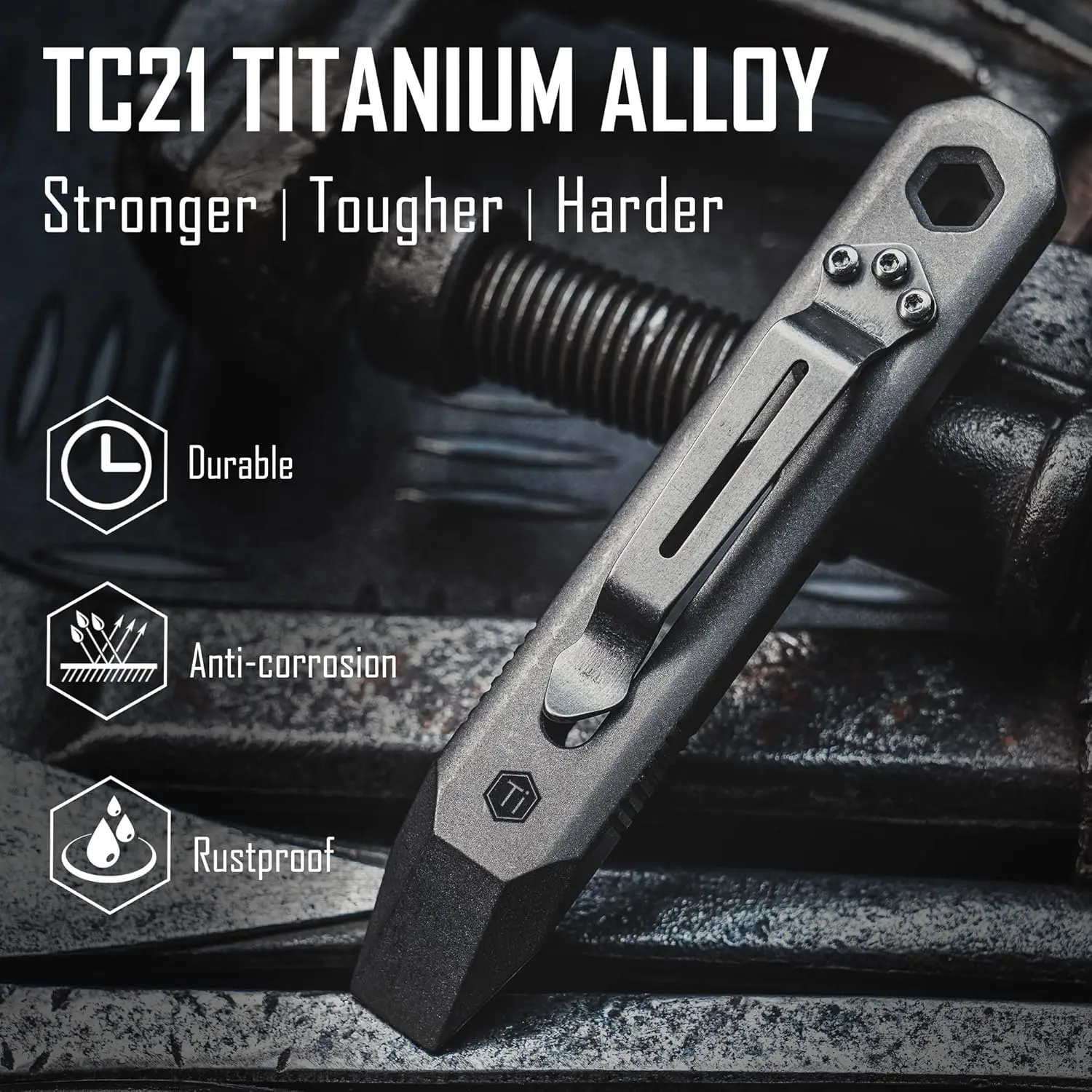 KeyUnity KR00 EDC Pocket Pry B - Titanium Pry Bar recensie en prijs