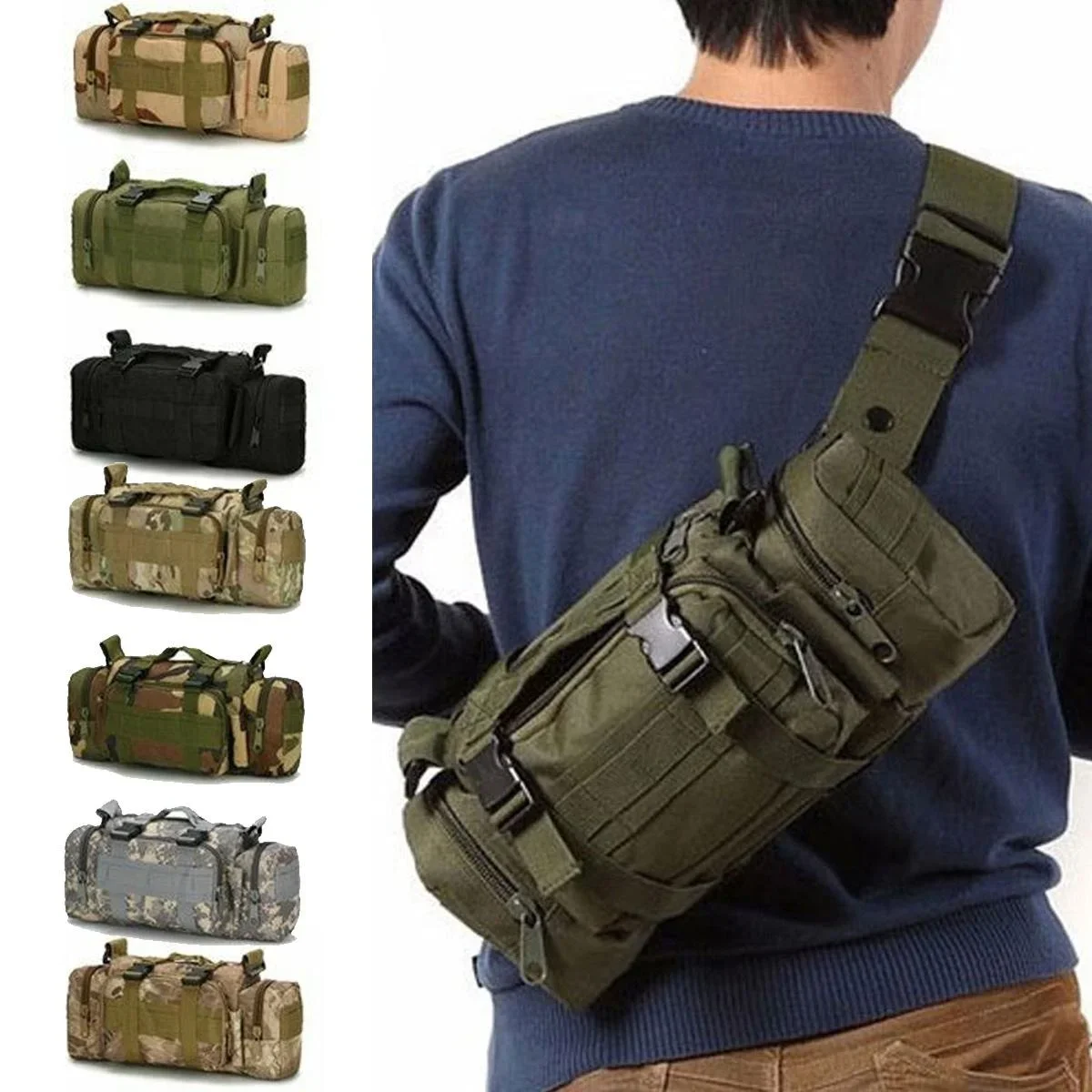 Duffel Waist Bag Molle Waterpr - Edc Carry Fanny Pack recensie en prijs