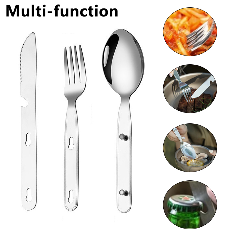 3pcs/set Folding Spoon Fork Kn - Edc Everyday Carry Knives recensie en prijs