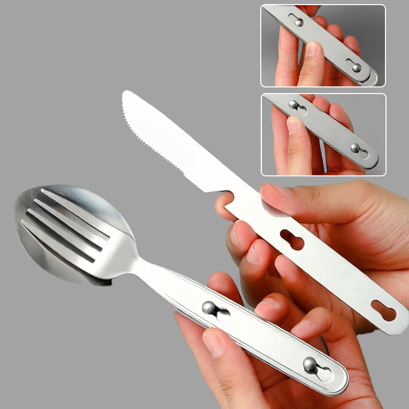 3pcs/set Folding Spoon Fork Kn - Edc Everyday Carry Knives recensie en prijs