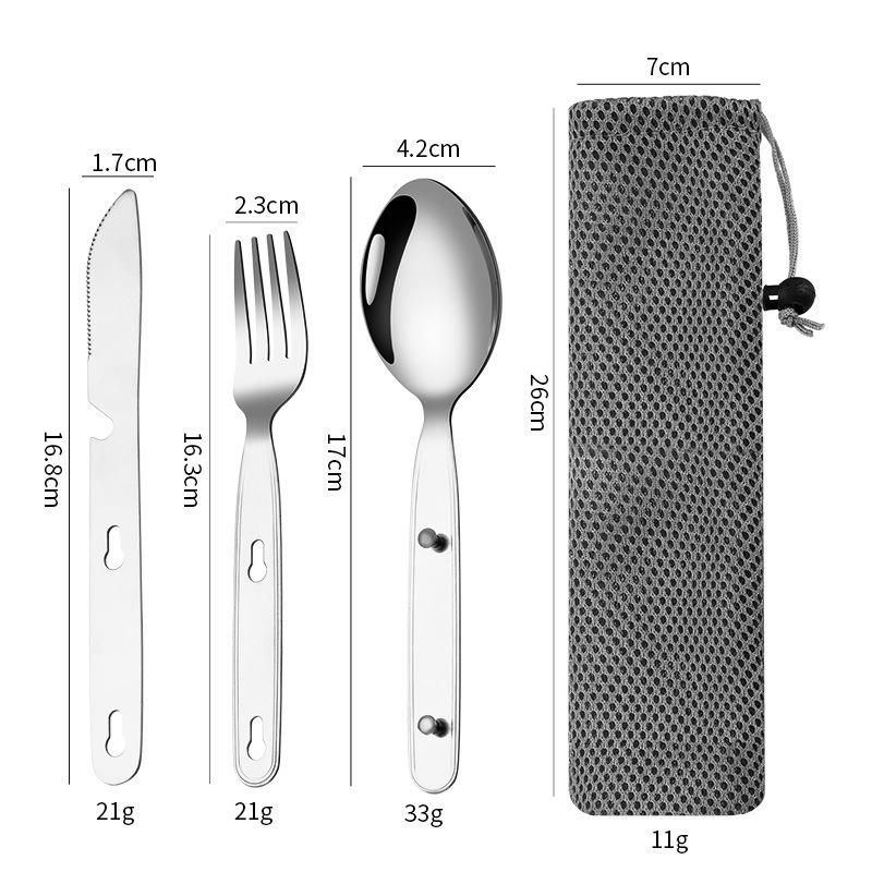 3pcs/set Folding Spoon Fork Kn - Edc Everyday Carry Knives recensie en prijs