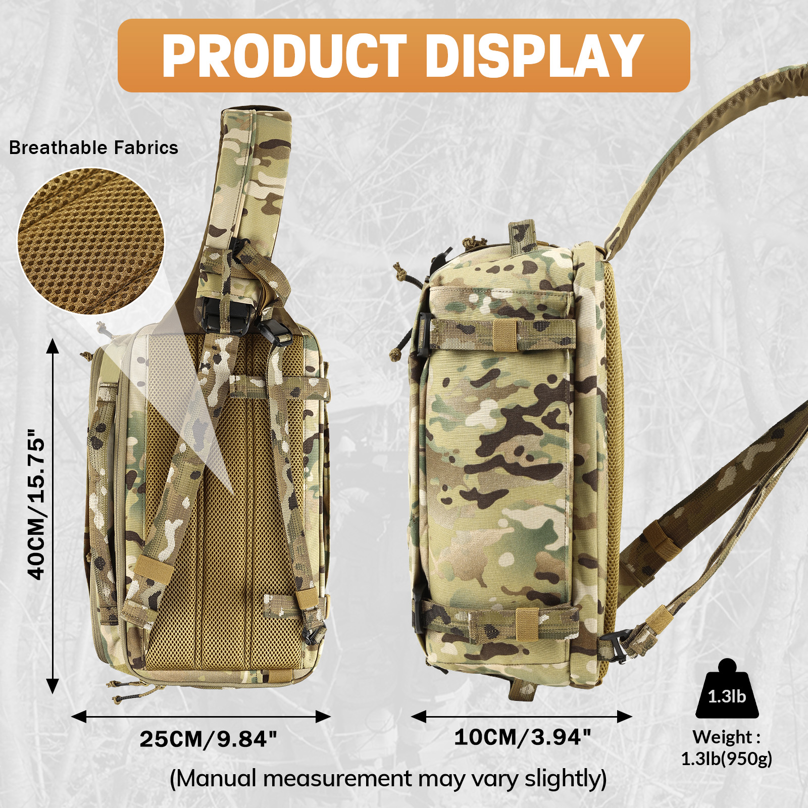 VOTAGOO 13L Tactical Sling Bag - Edc Concealed Carry Sling Bag recensie en prijs