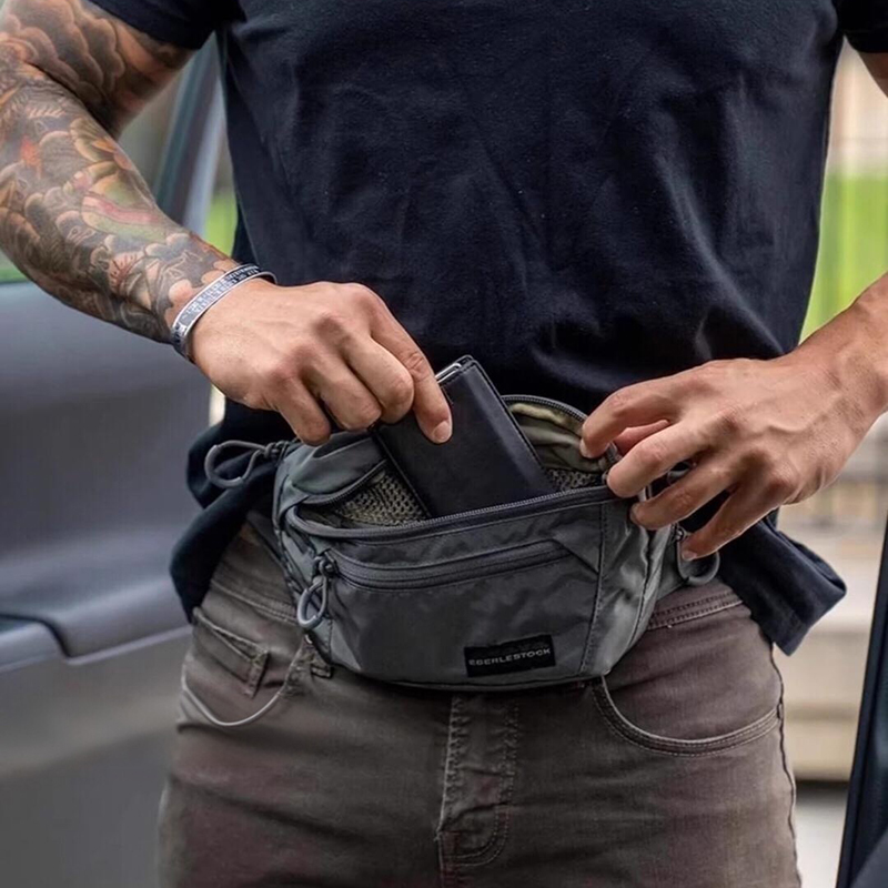 Mens Belt Bag with Adjustable  - Edc Carry Fanny Pack recensie en prijs