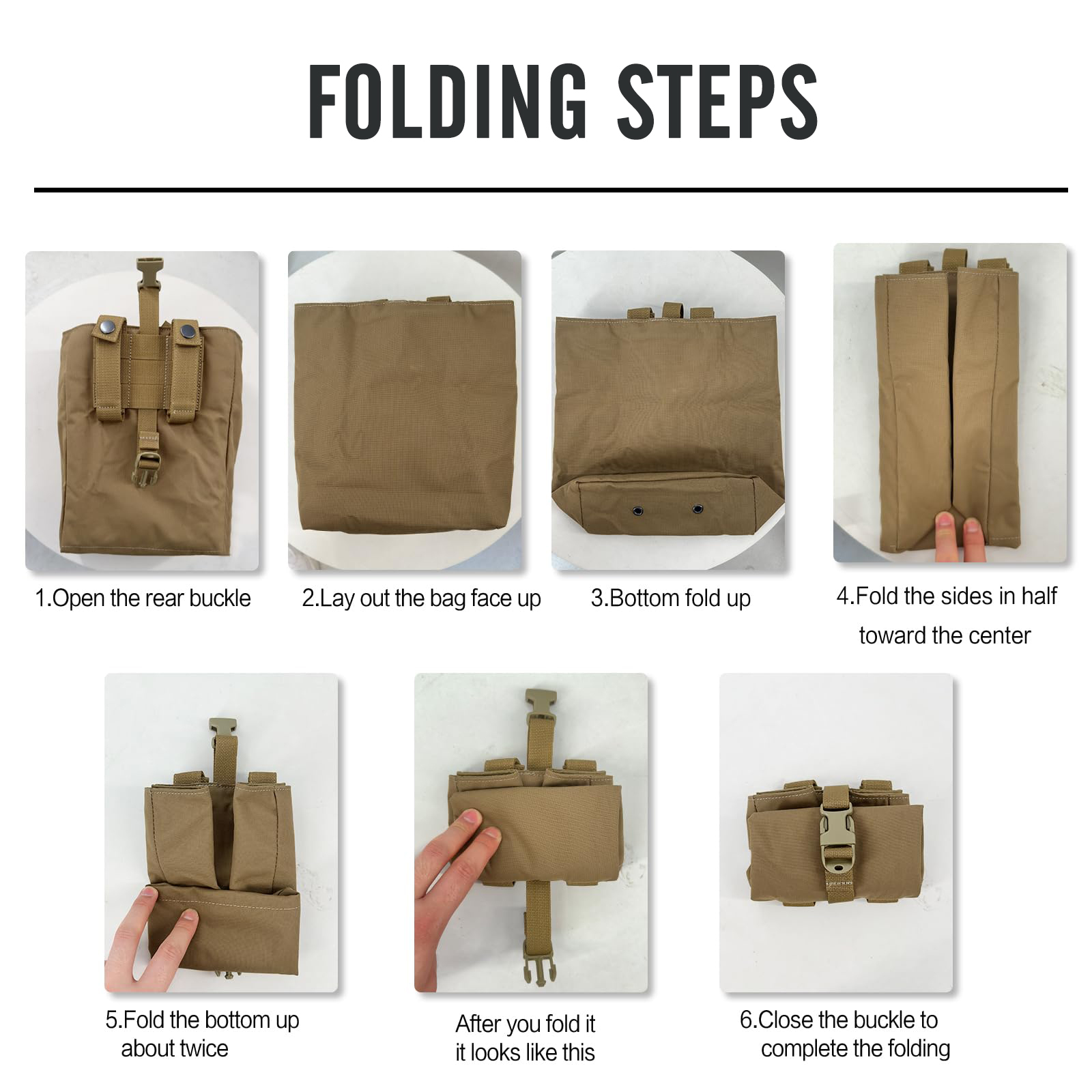 New Molle Folding Dump Drop Ma - Edc Able Carry recensie en prijs