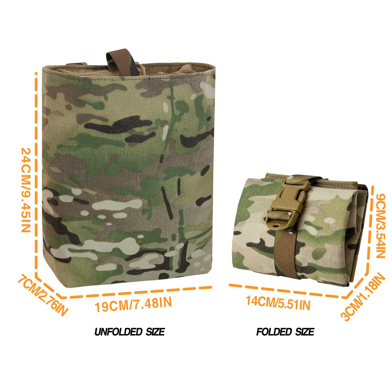 New Molle Folding Dump Drop Ma - Edc Able Carry recensie en prijs