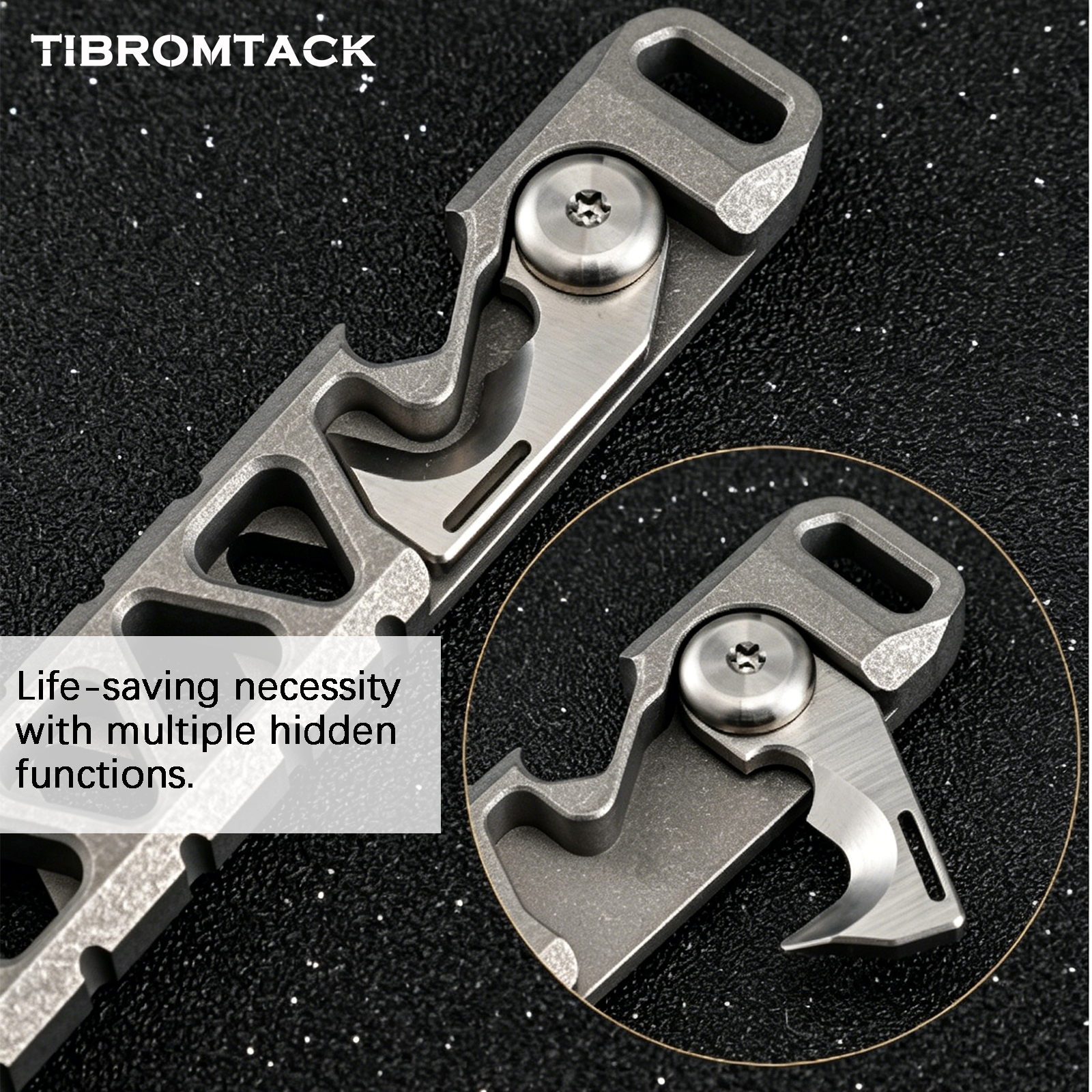 TIBROMTACK Titanium Multi-Func - Edc Every Day Carry おもちゃ recensie en prijs