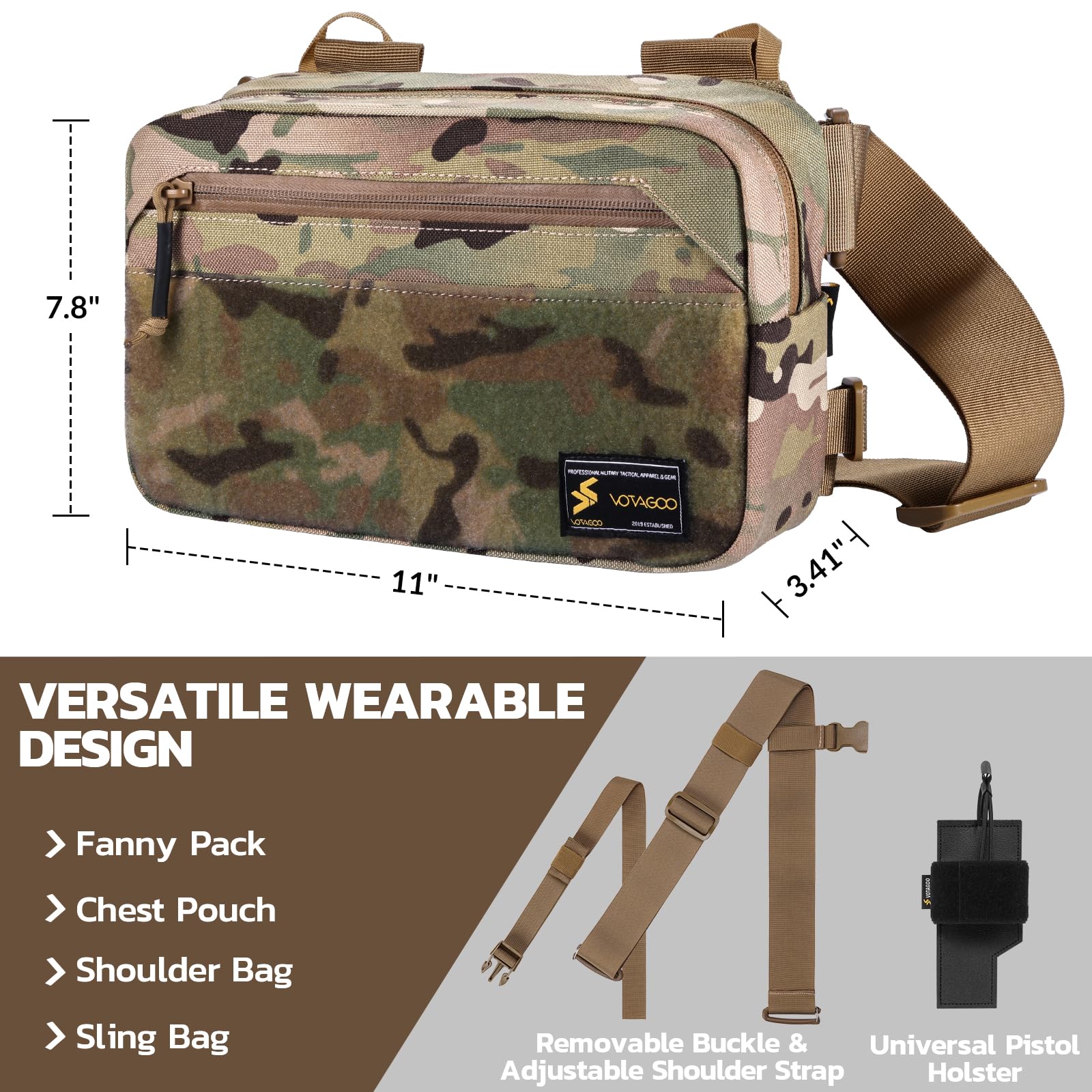Tactical Fanny Pack, Concealed - Edc Concealed Carry Sling Bag recensie en prijs