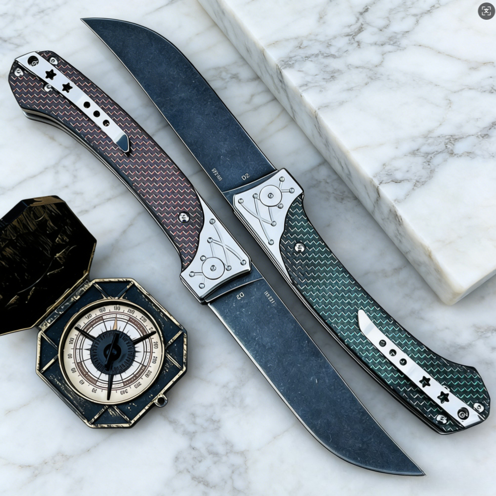 D2 Steel Folding Knife with Ca - Everyday Carry (Edc) Knife recensie en prijs