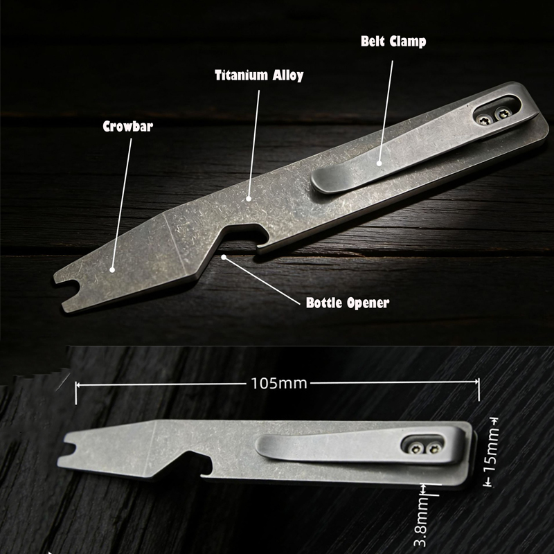 10.5CM TC4 Titanium Alloy Pry  - Titanium Pry Bar recensie en prijs