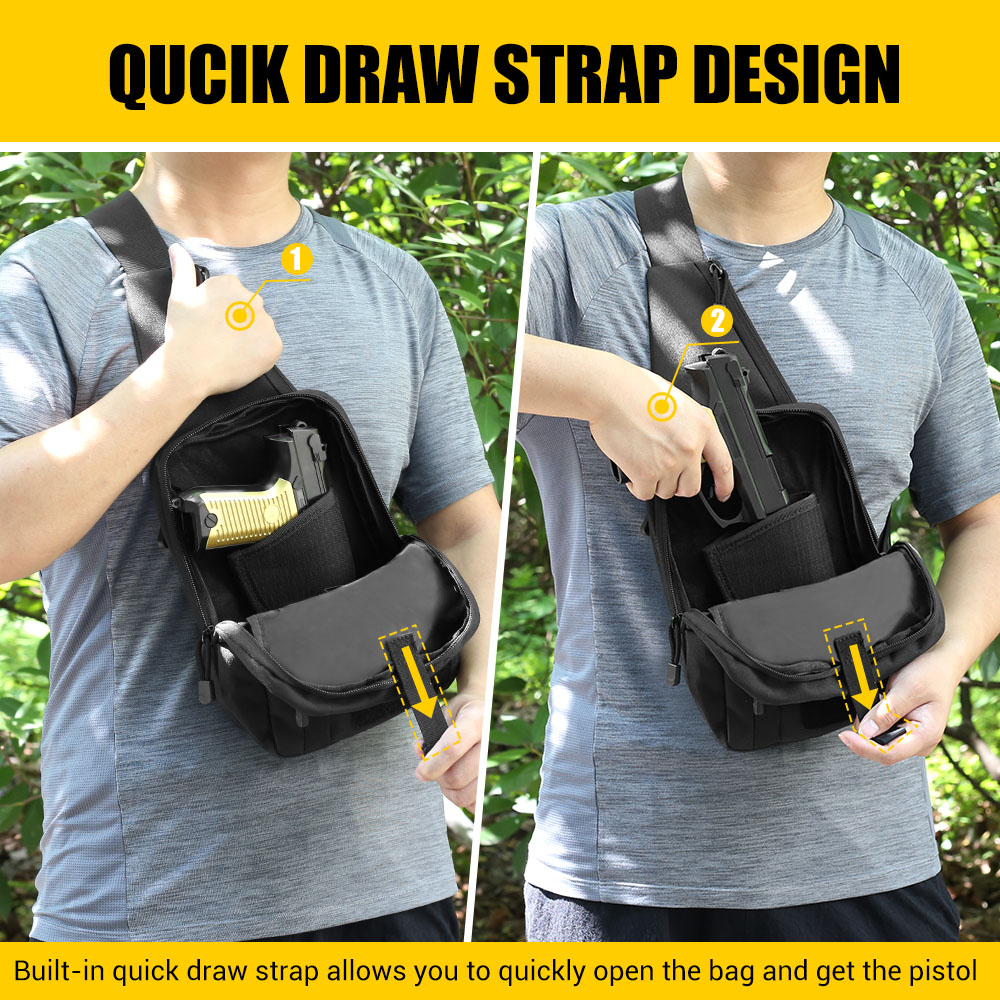 Tactical Pistol Gun Bag Concea - Edc Concealed Carry Sling Bag recensie en prijs