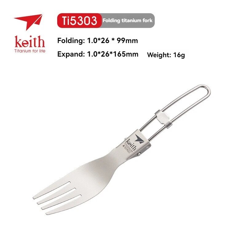 Keith Titanium Tableware Folk  - Edc Everyday Carry Knives recensie en prijs