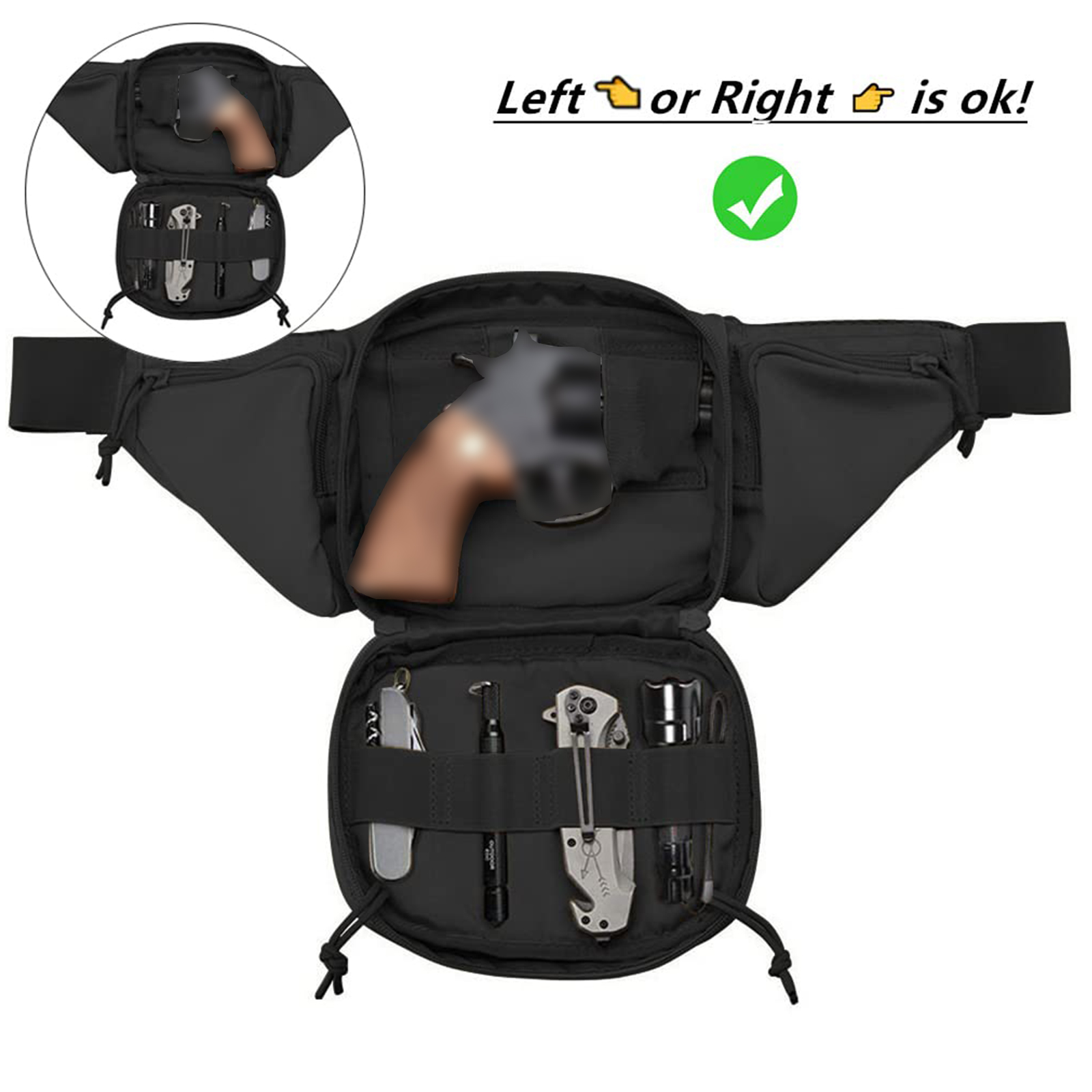 Tactical Fanny Pack Gun Holste - Edc Carry Fanny Pack recensie en prijs