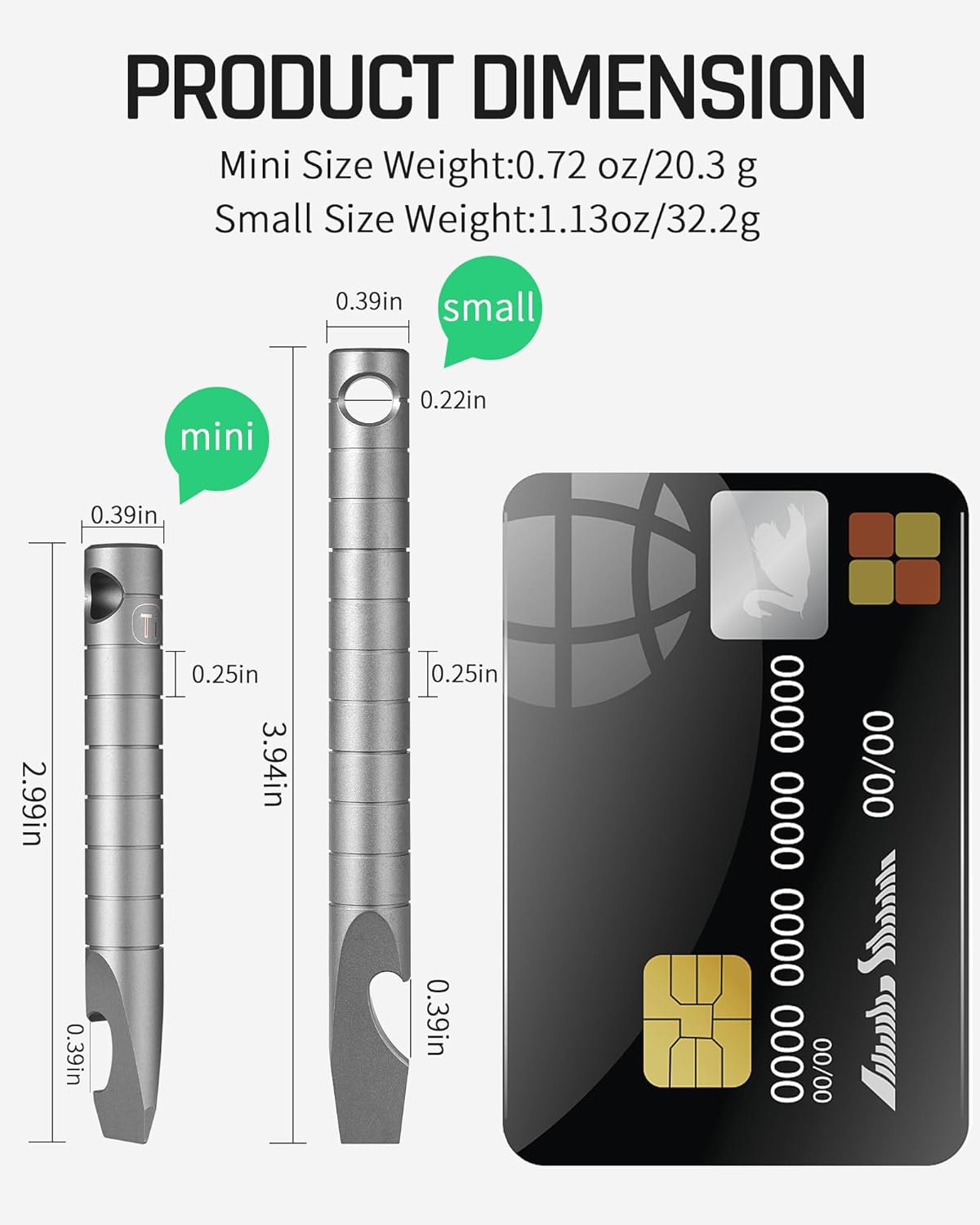 TISUR Titanium EDC Pry Bar, Ke - Titanium Pry Bar recensie en prijs